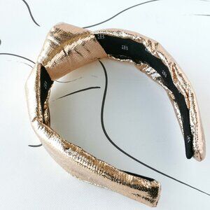 Alicia Bonnie Metallic Headband Chic Fashion Hair Accessory Trendy Design